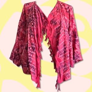 Wild Woman Batik Fringe Crop Top